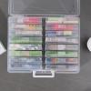 novelinks Transparent 4" x 6" Photo Organizers and Photo Storage Box with Handle, 16 Inner Photo Cases, Portable Picture Organizers & Photo Storage Containers (Clear) view 3