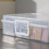 novelinks Transparent 4" x 6" Photo Organizers and Photo Storage Box with Handle, 16 Inner Photo Cases, Portable Picture Organizers & Photo Storage Containers (Clear) view 4
