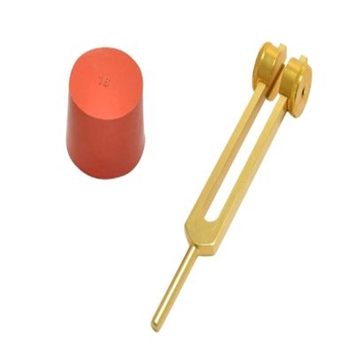 Gold Finish 528 Hz MI DNA Tuning Fork Weighted Tuner with Activator & Pouch