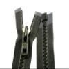 60" Vislon Zipper - YKK #10 Molded Extra-Heavy Separating -Double Metal Pull - Black (1 Zipper/Pack) view 4