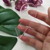 3" Blank Clear Acrylic Awareness Ribbons Key Chain Wedding Tags Save Date 10PCS view 4