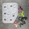 6 Designs Epoxy Resin DIY Casting Moulds Animal Shape Rings Jewelry for Crystal Resin A+B, Craft Making Gift for Kids/Christmas/Valentines, Diameter 19MM view 1