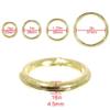 Craft County Welded Brass O-Rings - for Crafting, Jewelry, and DIY Projects (2 Inch, 2 Pack) view 3