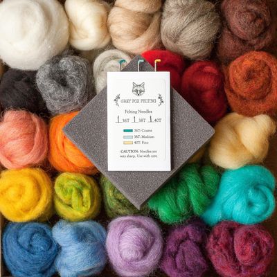 Grey Fox Felting Needle Felting Starter Kit
