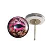 Pink Lizard Reptile Glass Eyes On Wire Pin Posts for Needle Felting Doll Sculpture Making Supplies and Other Crafting (14mm) view 1