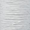 Craft County Elastic Nylon Bungee Stretch Shock Cord in 1/32 Inch and 1/16 Inch Diameters Beading, Party Favors, Friendship Bracelets, DIY Craft Projects (White, 1/32 Inch X 25 Feet) view 1