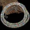Natural Ethiopian Welo Fire Opal Rondelle Beads SIZE:4 MM TO 4 MM NECKLACE LENGTH: 19"Necklace view 3