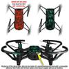 Skin Decal Wrap 2 Pack Compatible with DJI Ryze Tello Scattered Skulls Red Drone NOT Included view 2