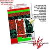 Skin Decal Wrap 2 Pack Compatible with DJI Ryze Tello Scattered Skulls Red Drone NOT Included view 4