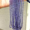 13 inch natural beads strand of 2.5-3mm faceted round tanzanite gemstone beads for DIY jewelry - necklace, bracelet, earring, ring. view 1