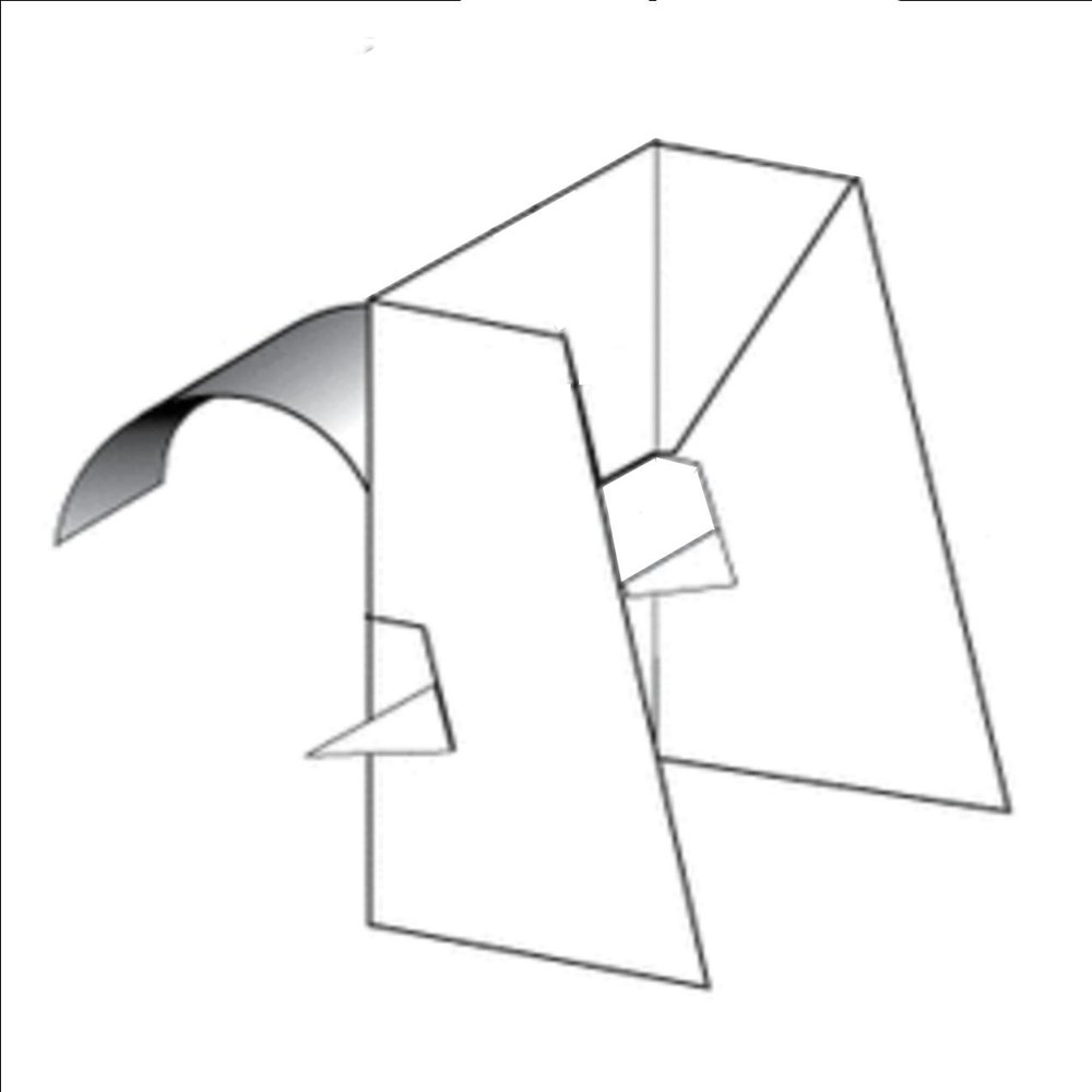 Double-Wing Easel w Peel and Stick, 6" Tall x 2-1/2" Wide, White Text Board: 36 pt - Pack of 50 EASELS