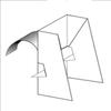 Double-Wing Easel w Peel and Stick, 6" Tall x 2-1/2" Wide, White Text Board: 36 pt - Pack of 50 EASELS view 1