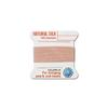 Griffin Natural Silk Thread for stringing Pearls and Beads Size #12 Light Pink view 1