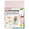 Folia Mother of Pearl 179591 Folded Cards Approx. 10.5 x 15 cm 250 g/m Set of 5 Pastel Ideal for Invitations, Greeting Cards view 1