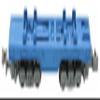Z gauge Z Show Tea Container Wagon Blue SA006 1 Railway Train Wagon view 2