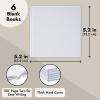 Paper Junkie Blank Books for Kids to Write Stories - 5.2 x 5.2 in White Hardcover, 6-Pack - Unlined Sketchbook Journal & Composition Notebook - Drawing Notebook for Kids - Create Your Own Book view 3