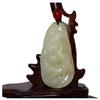 2.3"China Certified Nature Hetian Nephrite Jade Lucky Dragon Necklace Pendants view 1
