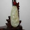 2.3"China Certified Nature Hetian Nephrite Jade Lucky Dragon Necklace Pendants view 2