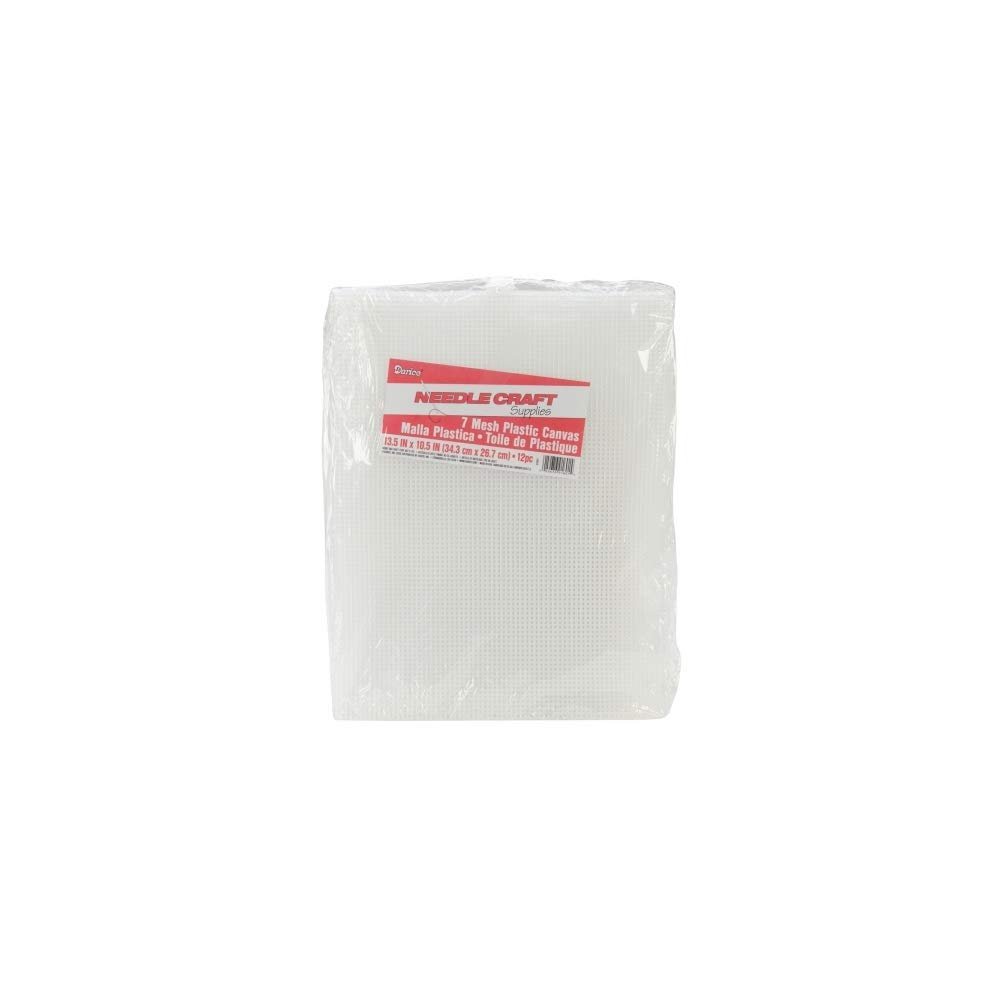Darice 33407 Plastic Canvas Value Pack 7 Count 10.5X13.5 12/Pkg-Clear