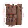Walfront Art Portfolio Artist Backpack Coffee Canvas Artist Portfolio Carry Case Storage Backpack, Art Supply Tote Bag with Handheld Strap Multi-functional Sketching Drawing Painting Portfolio, 4K view 2