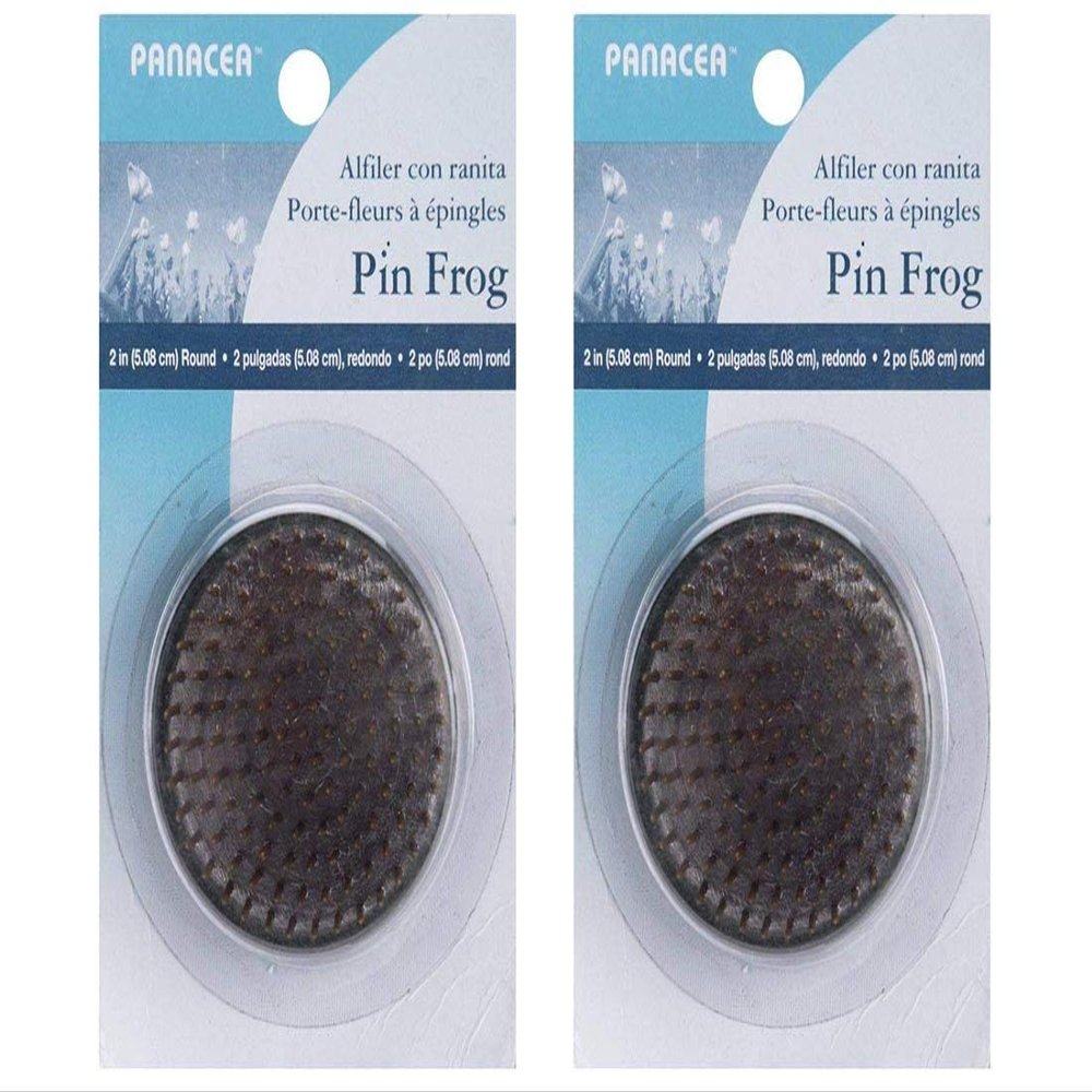 Panacea Pin Round Frog, 2-Inch, Brass, 1-Pack (2 pack)