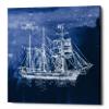 Epic Graffiti 'Sailing Ships III' by Wild Apple Portfolio, Canvas Wall Art, 26"x26" view 1