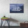 Epic Graffiti 'Sailing Ships III' by Wild Apple Portfolio, Canvas Wall Art, 26"x26" view 2