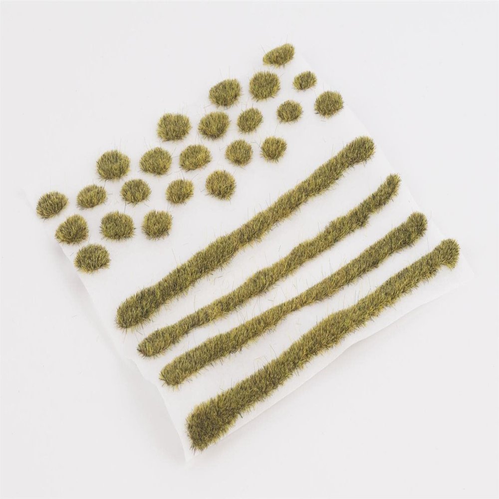 WWS War World Scenics WWScenics Static Grass Tuft & Strip Set | 2mm Patchy | PAT2MIX | for Model Scenery
