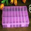 Magik 2-4 Pack Plastic Storage Case Box Jewelry Earring DIY Making Tool Containers 24 Grids Removable Dividers (24 Compartments) (4 Pack, Pink) view 3