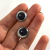 14mm Pair of Skipjack Tuna Fish Eyes Glass Eye for Taxidermy Sculptures or Jewelry Making Pendants Crafts Art Doll Wire Wrapping DIY Flatback Cabochon view 2