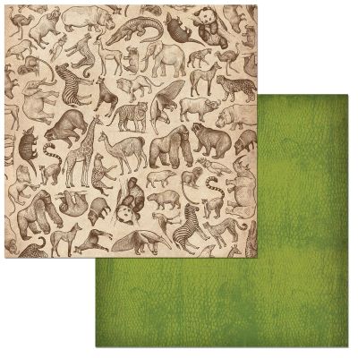 Bo Bunny Paper Wildlife, 12-x-12-Inch, Multicolor