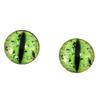 14mm Grunge Dragon Eyes Green Glass Covered Cabochons for Fantasy Doll Taxidermy Sculptures or Jewelry Making Crafts view 1
