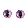 14mm Glass Eyes Sparkling Pink Dragon or Cat Covered Cabochons for Fantasy Art Doll Taxidermy Sculptures or Jewelry Making Crafts Fairy Tale view 1