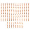 szzijia 100pcs Unpainted Figures Seated Passenger O Scale Sand Table Layout Accs (1:87) view 1