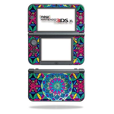 MightySkins Skin Compatible with Nintendo New 3DS XL (2015) - Geo Garden | Protective, Durable, and Unique Vinyl Decal wrap Cover | Easy to Apply, Remove, and Change Styles | Made in The USA