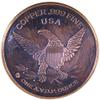 1 oz .999 Pure Copper Round/Challenge Coin w/Black Patina (U.S.A. - One Nation Under God) view 2