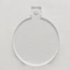 10PCS of Acrylic Christmas Ornaments Keychain Blanks,Laser Cut Key Chains, Blank Round Soto (3.5") view 1