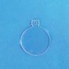 10PCS of Acrylic Christmas Ornaments Keychain Blanks,Laser Cut Key Chains, Blank Round Soto (3.5") view 2