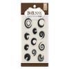 Bo Bunny Painted Circles Stamp, Multicolor view 1