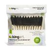 KINGART Foam 25 Pc. Value Pack 1" Brush Set, Short Wood Handle, for Oil, Acrylic & Watercolor Paint, Great for Crafts, DIY Home Projects, Hobbies & Group Activities view 1