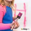 KINGART Foam 25 Pc. Value Pack 1" Brush Set, Short Wood Handle, for Oil, Acrylic & Watercolor Paint, Great for Crafts, DIY Home Projects, Hobbies & Group Activities view 2
