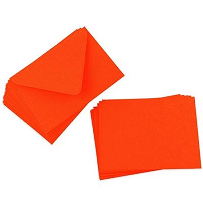 Cards with Envelopes, Cayenne Matt, A2 Flat, 25 Pack