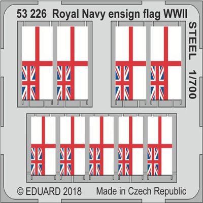 Eduard 1/700 Royal Navy Flag World War II When The Parts for Stainless Steel Plastic EDU53226