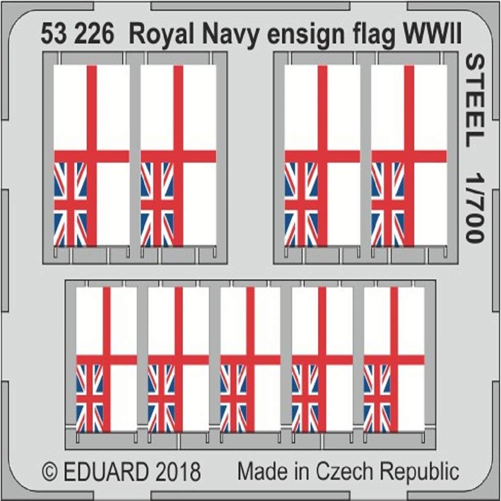 Eduard 1/700 Royal Navy Flag World War II When The Parts for Stainless Steel Plastic EDU53226