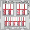 Eduard 1/700 Royal Navy Flag World War II When The Parts for Stainless Steel Plastic EDU53226 view 1