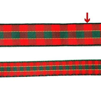 Cotta Cotta 79944 Check Ribbon, A401, 0.6 inches x 16.4 ft (16 mm x 5 m), Red &