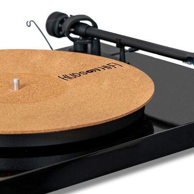 Corkery Recessed Turntable Mat - 1-8" Cork Turntable Mat & Anti Static Slipmat for Damped Resonance - for Cleaner Audio Output, Vinyl Cork Mat & Slipmat Record Player