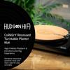 Corkery Recessed Turntable Mat - 1-8" Cork Turntable Mat & Anti Static Slipmat for Damped Resonance - for Cleaner Audio Output, Vinyl Cork Mat & Slipmat Record Player view 2