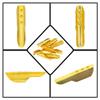 23 mm Gold T-Bar Cord Anchors (10 Pack) view 3