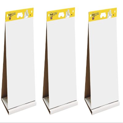 Post-it Super Sticky Tabletop Easel Pad, 20 x 23 inches, 20 Sheets/Pad, 1 Pad , Portable White Premium Self Stick Flip Chart Paper, Dry Erase Panel, Built-in Easel Stand